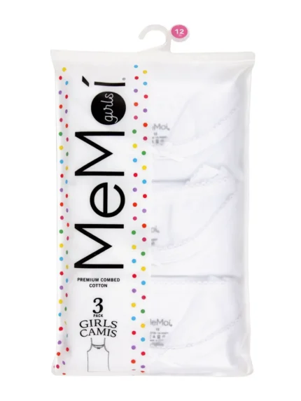 Memoi Girl's Camis 3 Pack