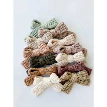 Knit Hair Bows