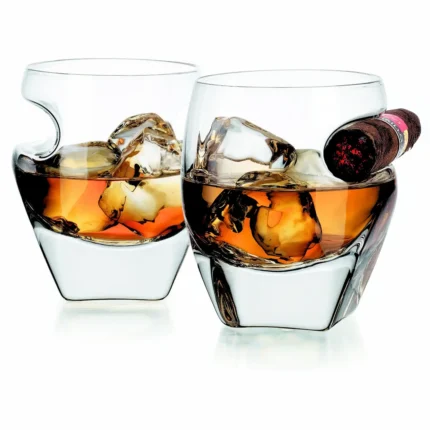 Set of Two Arturo Cigar Whiskey Tumbler - Stocking Stuffer